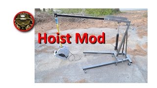 Harbor Freight Engine Hoist Modification [upl. by Athey]