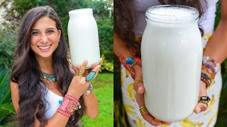 How to Make THE BEST Sweet Almond Milk  Raw Vegan Recipe [upl. by Devona597]