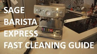 Sage  Breville Barista Express Cleaning Cycle  Quick Guide [upl. by Ahselet326]