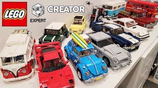 Massive LEGO Creator Expert Car Collection Overview [upl. by Bendix]