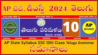 AP State Syllabus SSC 10th Class Telugu Grammar Samasalu సమాసాలుAP TET amp DSC 2024 PAPER 2A TELUGU [upl. by Kcirdaed354]