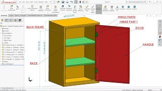 Solidworks tutorial  Design of Steel Almirah in Solidworks Sheet metal [upl. by Adnyleb]