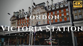 London Victoria Station Walk Through England 4K [upl. by Abdel]