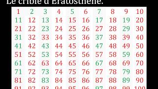 3e Le crible dÉratosthène [upl. by Eigram533]