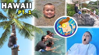 FV Family Trip Vlog in Hawaii Water Elevator in Grand Wailea Maui Part 1 [upl. by Assertal370]