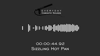 Rapid Sizzling Hot Pan  HQ Sound Effects [upl. by Elockcin641]