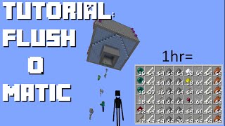 Minecraft Easy Efficient Flushing Mob Farm 18  119 Bedrock [upl. by Aerdnua]