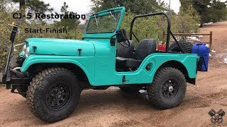 1965 Jeep CJ5 Restoration Full Video [upl. by Hsoj]