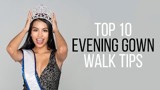 Top 10 Beauty Pageant Evening Gown Walk Tips [upl. by Balduin]