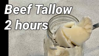 Beef Tallow Recipe in 2 hours Instant Pot [upl. by Atteugram]