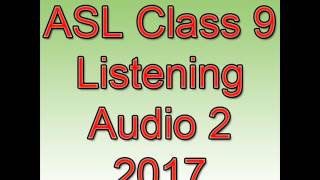 CBSE Assessment of Speaking and Listening ASL 2017 for Class 9 Listening Test Audio Script 2 [upl. by Smitty]