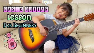 Basic Guitar Lesson For Beginners  How to Play Basic Guitar Chords [upl. by Hesky]