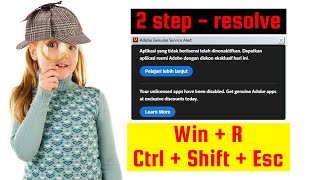 How to remove adobe genuine service alert [upl. by Trip]