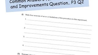 P3 Limitations and Improvements  A level Physics [upl. by Parfitt]