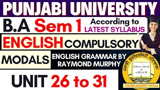 English Grammar Unit 26 to 31 Part 3 I BA Sem 1 English Compulsory  BA Online Classes  BA Course [upl. by Delano591]