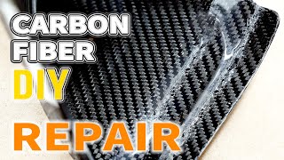 How to Repair Cracked and Damaged Carbon Fiber Parts with Epoxy Resin DIY [upl. by Sothena]