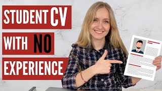 CV for Students with NO Experience FREE TEMPLATE [upl. by Nwadahs]