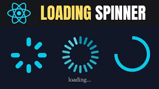 How To Create Spinner Loader In React JS Tutorial Easy Method [upl. by Elenaj695]