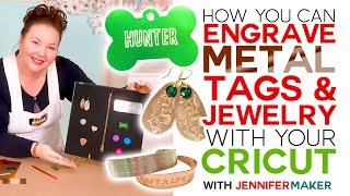 How to Engrave Dog Tags amp Jewelry on a Cricut [upl. by Fadas]