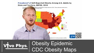 Obesity Epidemic  USA CDC Obesity Maps 20112019 Data [upl. by Adner]