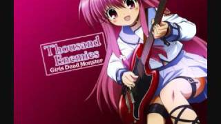 GirlDeMoAngel Beats  Thousand Enemies Lyrics In Description [upl. by Butcher]