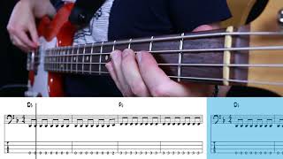 Metallica  Whiskey In The Jar Bass cover with tabs [upl. by Ainessey697]