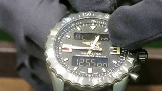 Breitling Chronospace Military Instructions Guide Video [upl. by Eelir]