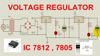 Regulated Power Supply using IC 7812 [upl. by Reilly]