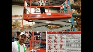 SKY JACK  How to operate a Scissor Lift [upl. by Lougheed]