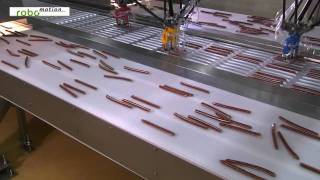 ABB Robotics  Picking and packing salami snacks [upl. by Ellehcim]