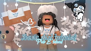 RobloxBasic shirt tutorialPixlr E1800Heaven [upl. by Clotilda]