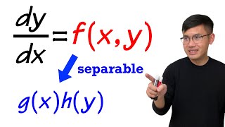 Separable Differential Equation introduction amp example [upl. by Gehman]