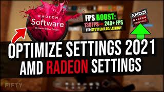 Best AMD Radeon Setting Optimizations For Gaming BOOST FPS 2022 [upl. by Celeski]