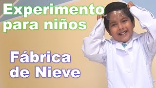 Fábrica de Nieve  Experimento para niños [upl. by Ottie]