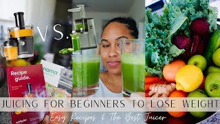 JUICING FOR BEGINNERS for Weightloss  Nutribullet vs Nama amp Recipes [upl. by Joses660]