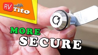 How To Replace RV Storage Locks  No More CH751 Keys [upl. by Ahsiken119]