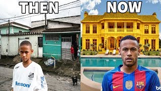 10 Footballers Houses  Then and Now  Ronaldo Neymar Messi etc [upl. by Akienaj741]