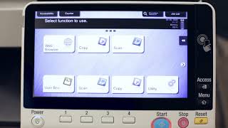 How to scanprint from a USB to a Konica Minolta Bizhub device  SumnerOne [upl. by Valera]