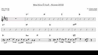 Meu Vício É Você  Alcione 2002 Alto Sax Eb Sheet music [upl. by Eagle302]