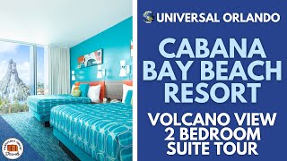 Universals 2 Bedroom Volcano Bay View Suite at Cabana Bay Resort Walk through [upl. by Verada]