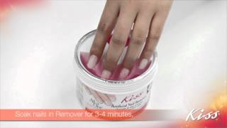 Easy Method to Removing KISS Artificial Nails [upl. by Eitsyrk]