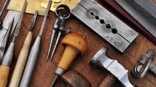 Hammer and Chisel Hand Engraving  Tools and Workspace [upl. by Enihpesoj974]