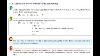 112 Sustitución y valor numérico de polinomios [upl. by Lusty]