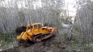 Bulldozer making logging roads [upl. by Zulch]