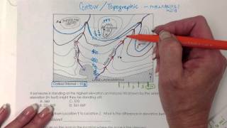 Contour Map  Topographic Map Reading [upl. by Tenner]