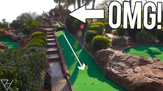 HUGE Hills and Back To Back Mini Golf Hole In One [upl. by Wulfe38]