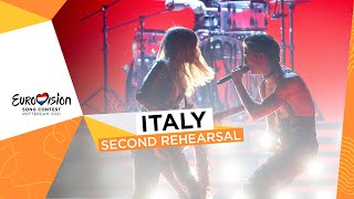 Måneskin  Zitti E Buoni  Second Rehearsal  Italy 🇮🇹  Eurovision 2021 [upl. by Turmel]