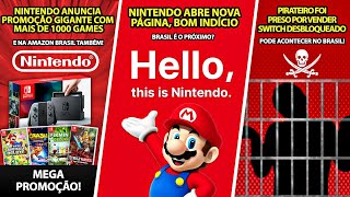 NINTENDO inicia promoção GIGANTE na eShop ❘ Nintendo abre nova página bom sinal ❘ Pirateiro Preso [upl. by Asiled]