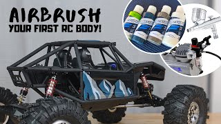 Airbrush your first RC body A Beginners Tutorial [upl. by Elrebma562]