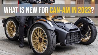 New 2023 CanAm RykerSpyder Lineup  My Honest Impressions [upl. by Kidd919]